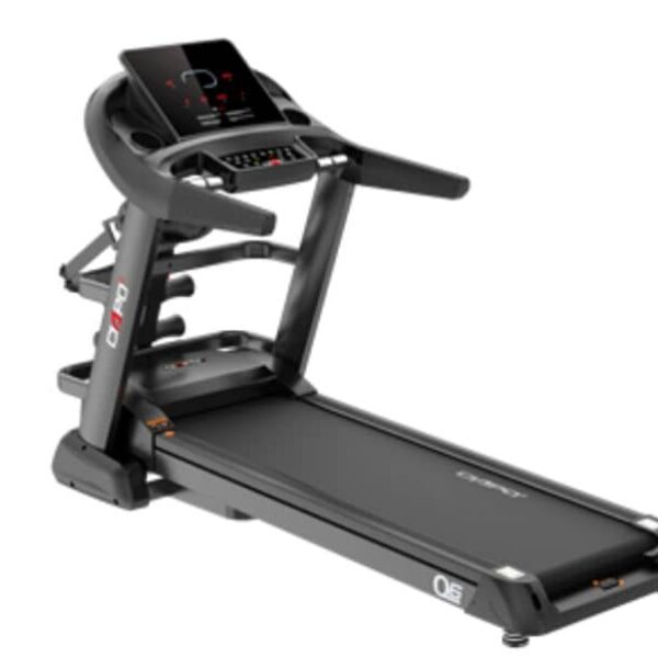 Black/Gray Steel Treadmill With Massager